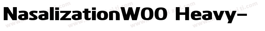 NasalizationW00 Heavy字体转换
